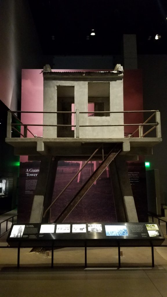 Guard Tower from Angola Prison, on display at the National Museum of African American History and Culture.